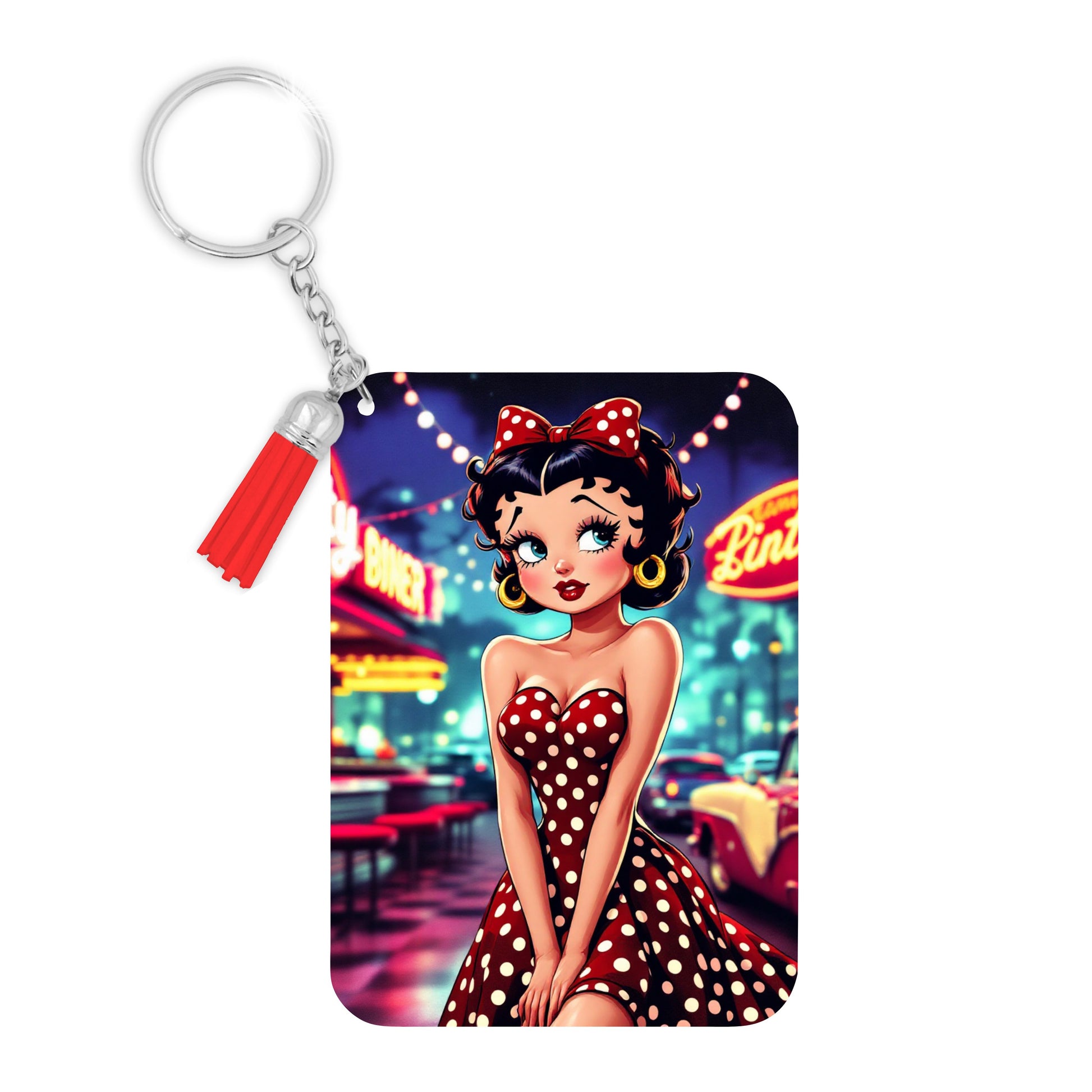 Betty Boop - Porte Clé | Rockabilly Porte-clés Disney Shop | Anylem Beauty 