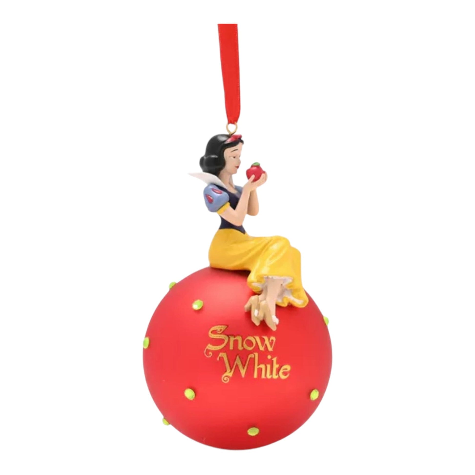 Blanche Neige - Boule en verre de Noël avec cristaux Boules de Noël WIDDOP and Co. 