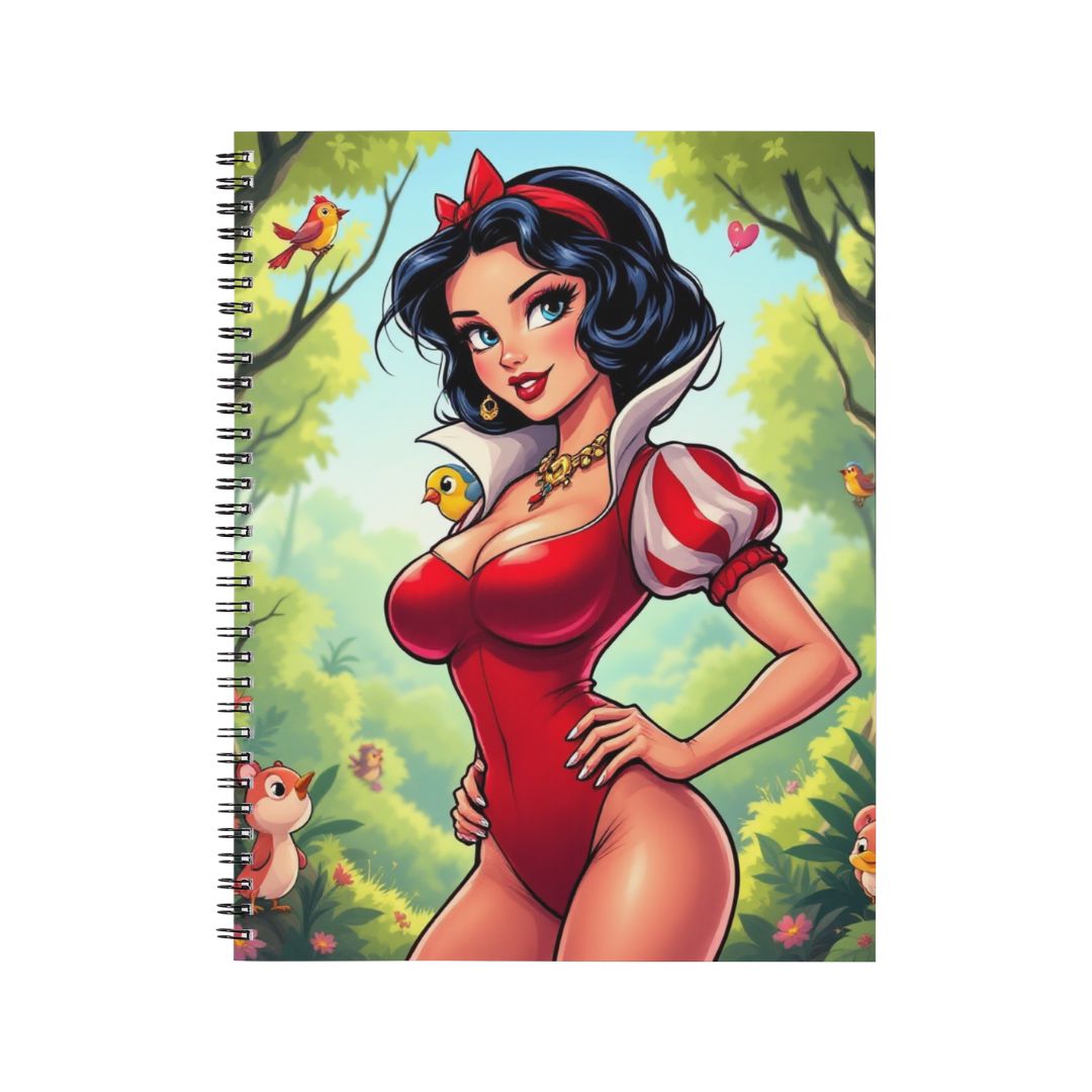 Blanche Neige - Carnet spirale A5 | Rockabilly Carnets et bloc-notes Disney Shop | Anylem Beauty 