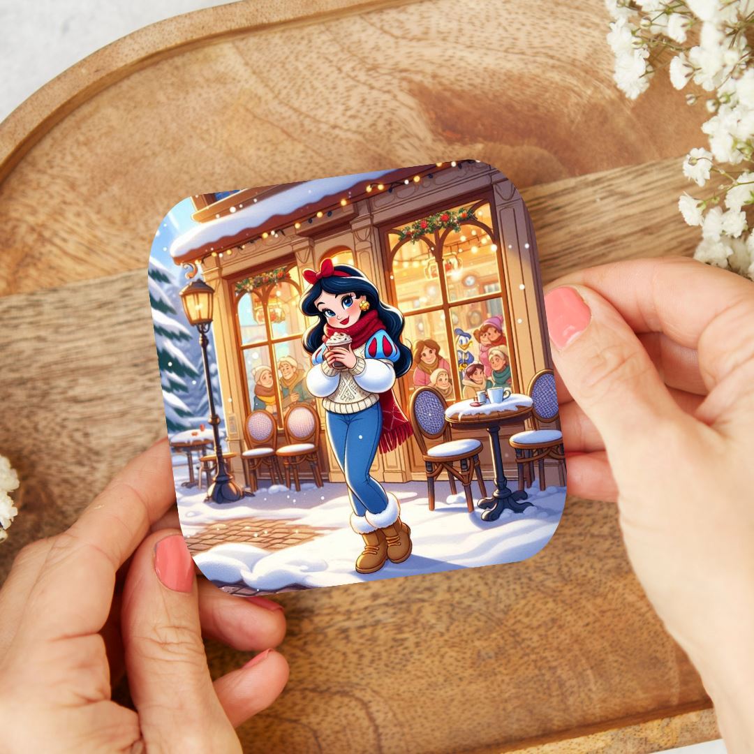 Blanche Neige - Dessous de verre | Hivernal Dessous de verres Disney Shop | Anylem Beauty 