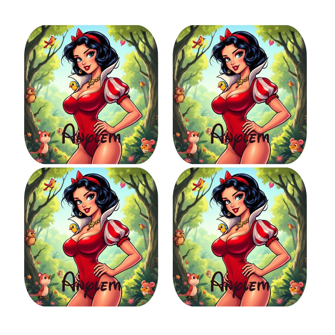 Blanche Neige - Dessous de verre | Rockabilly Dessous de verres Disney Shop | Anylem Beauty 