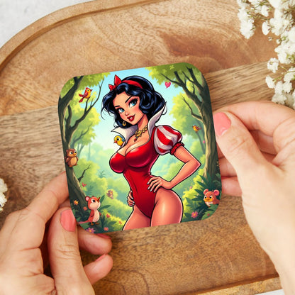 Blanche Neige - Dessous de verre | Rockabilly Dessous de verres Disney Shop | Anylem Beauty 