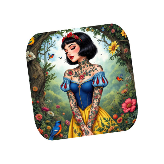 Blanche Neige - Dessous de verre | Tatouage Dessous de verres Disney Shop | Anylem Beauty 