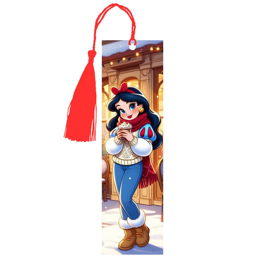 Blanche Neige - Marque-Pages avec prénom | Hivernal Marque-page Disney Shop | Anylem Beauty 