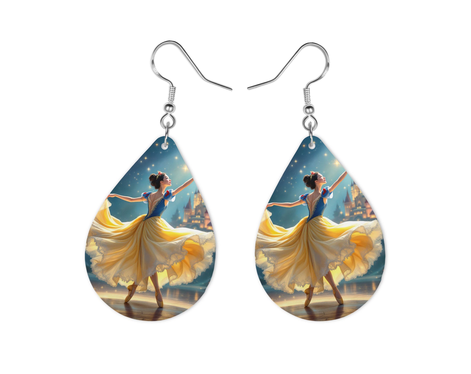 Blanche Neige - Personnalisation | Danseuse Personnalisation Disney Shop | Anylem Beauty Boucle d’oreilles 
