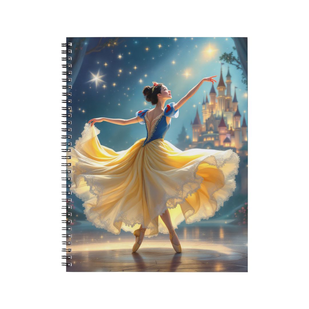 Blanche Neige - Personnalisation | Danseuse Personnalisation Disney Shop | Anylem Beauty Carnet de notes A5 