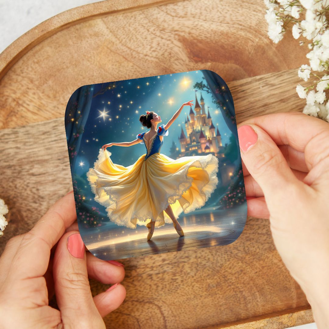 Blanche Neige - Personnalisation | Danseuse Personnalisation Disney Shop | Anylem Beauty Dessous de verres 