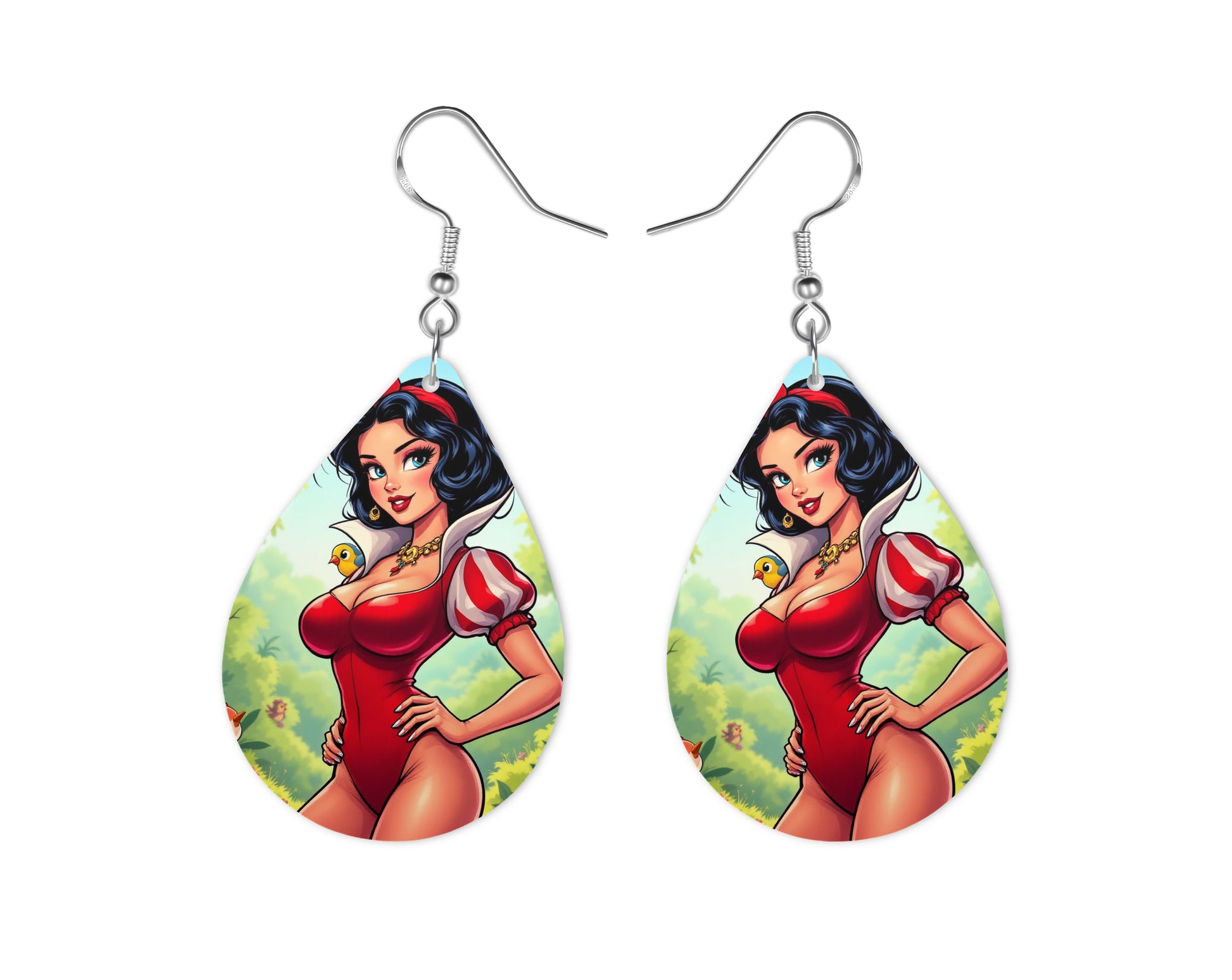 Blanche Neige - Personnalisation | Rockabilly Personnalisation Disney Shop | Anylem Beauty Boucle d’oreilles 