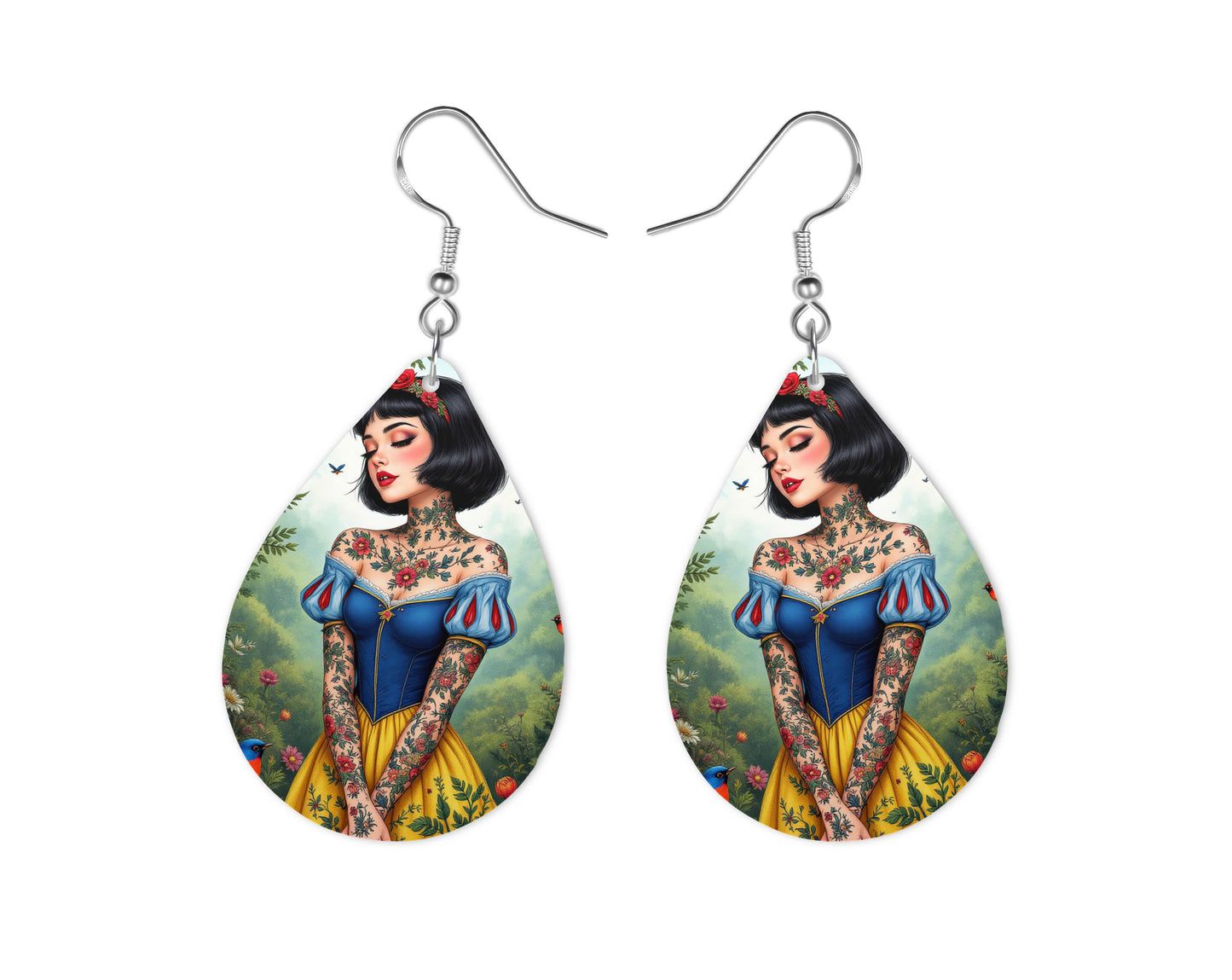 Blanche Neige - Personnalisation | Tatouages Personnalisation Disney Shop | Anylem Beauty Boucle d’oreilles 