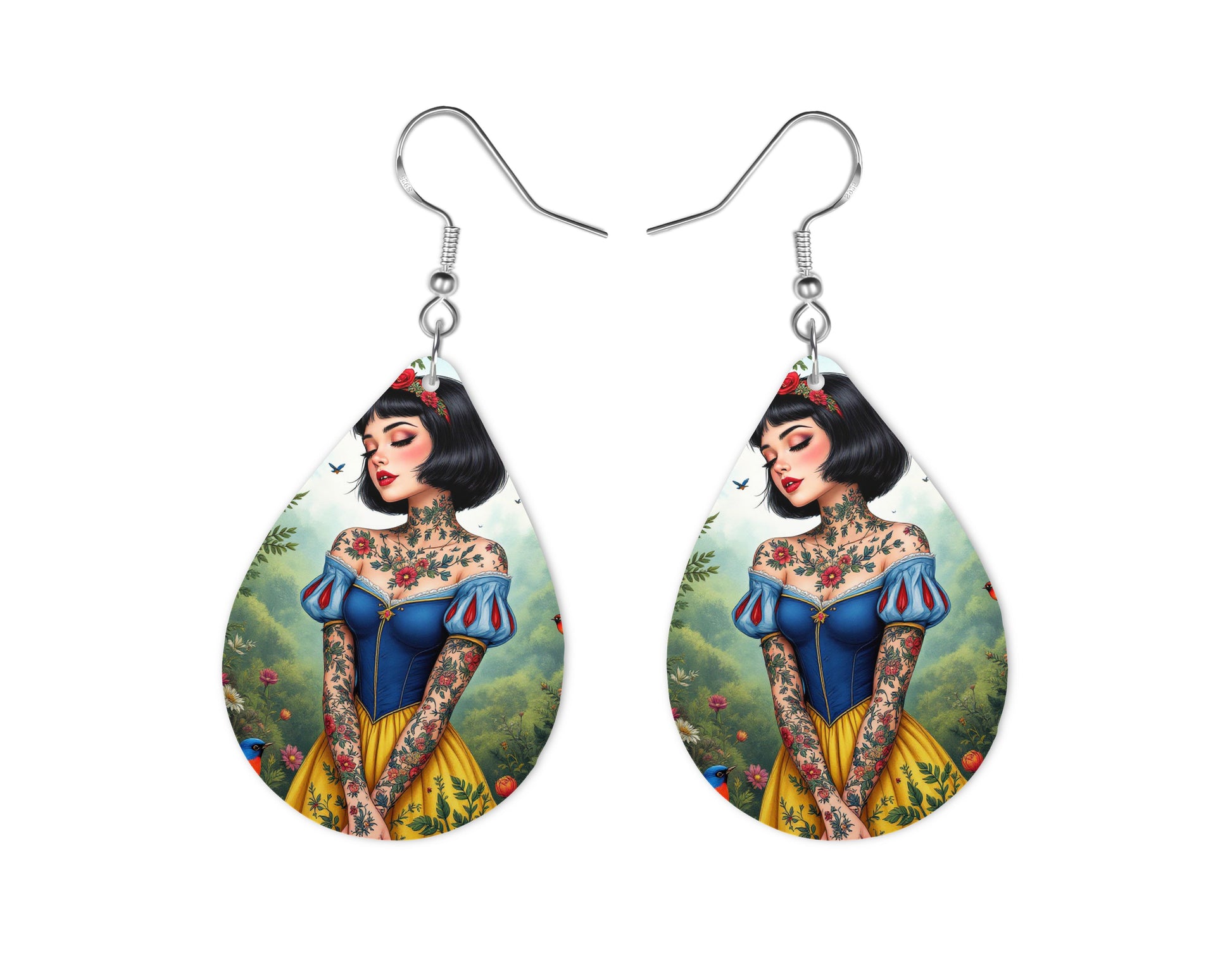 Blanche Neige - Personnalisation | Tatouages Personnalisation Disney Shop | Anylem Beauty Boucle d’oreilles 