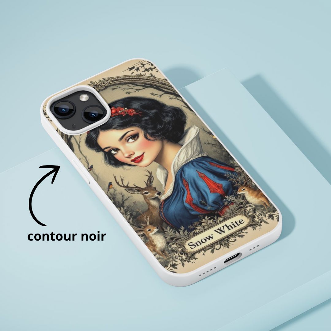 Blanche Neige - Personnalisation | Vintage Personnalisation Disney Shop | Anylem Beauty Coque de téléphone 