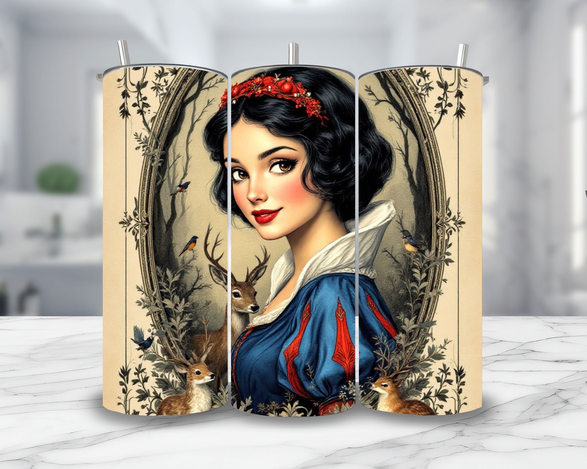 Blanche Neige - Personnalisation | Vintage Personnalisation Disney Shop | Anylem Beauty Thermos 570ml 