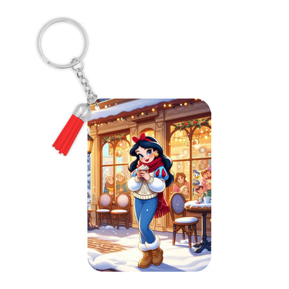 Blanche Neige - Porte Clé avec prénom | Hivernal Porte-clés Disney Shop | Anylem Beauty 