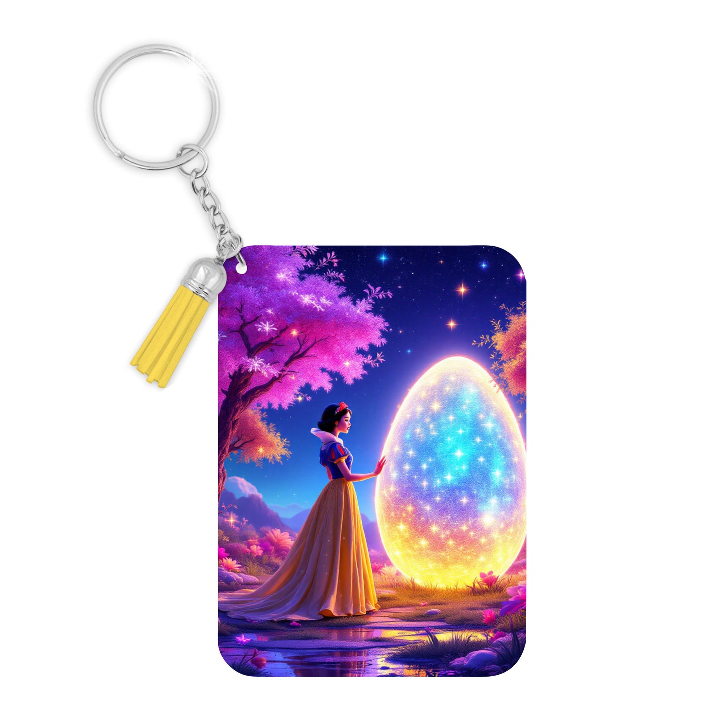 Blanche Neige - Porte Clé avec prénom | Pâques Porte-clés Disney Shop | Anylem Beauty 