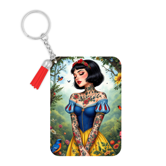 Blanche Neige - Porte Clé avec prénom | Tatouage Porte-clés Disney Shop | Anylem Beauty 