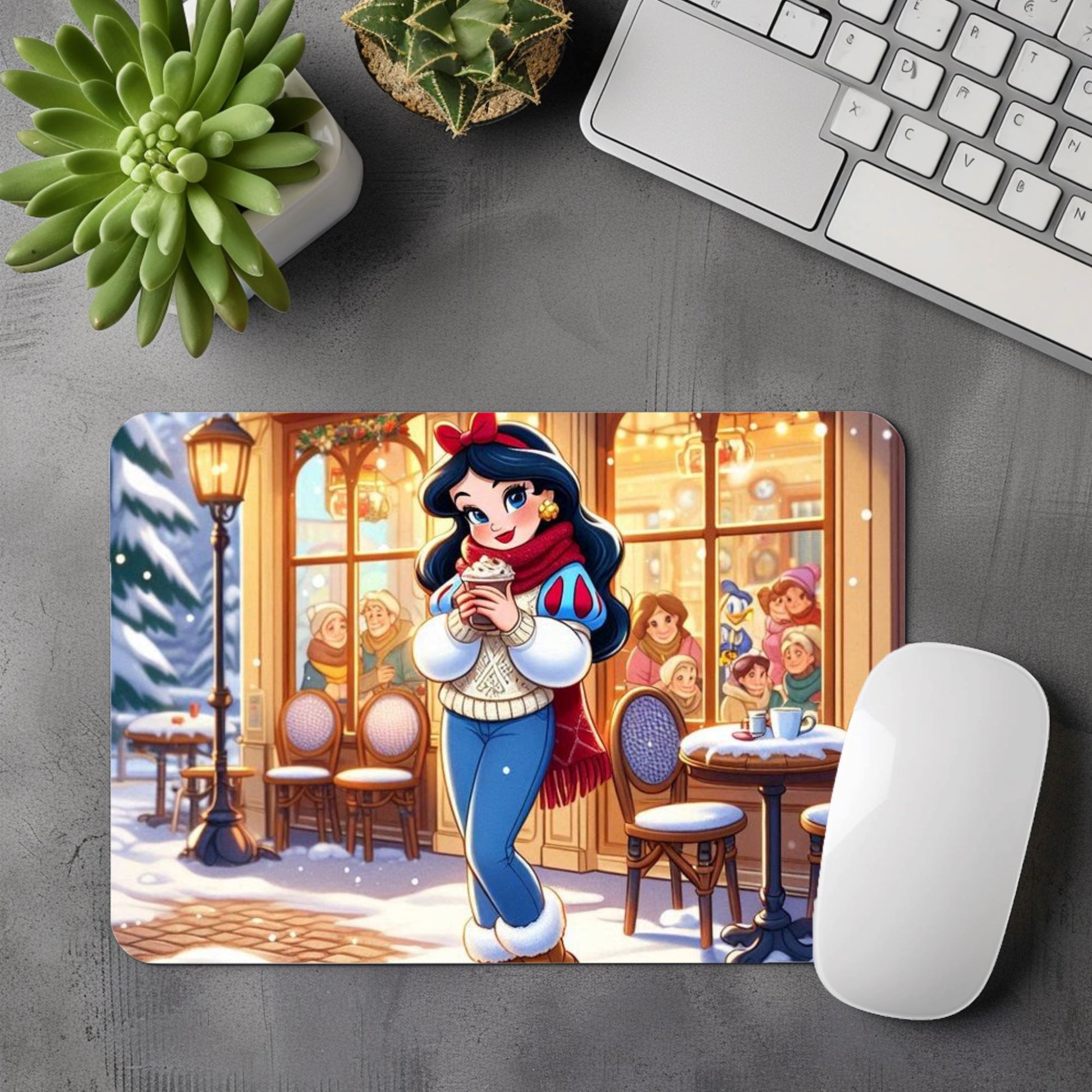 Blanche Neige - Tapis de souris | Hivernal Tapis de souris Disney Shop | Anylem Beauty 