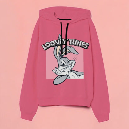 Bugs Bunny - Sweat à Capuche Rose Vêtements Warner Bros 