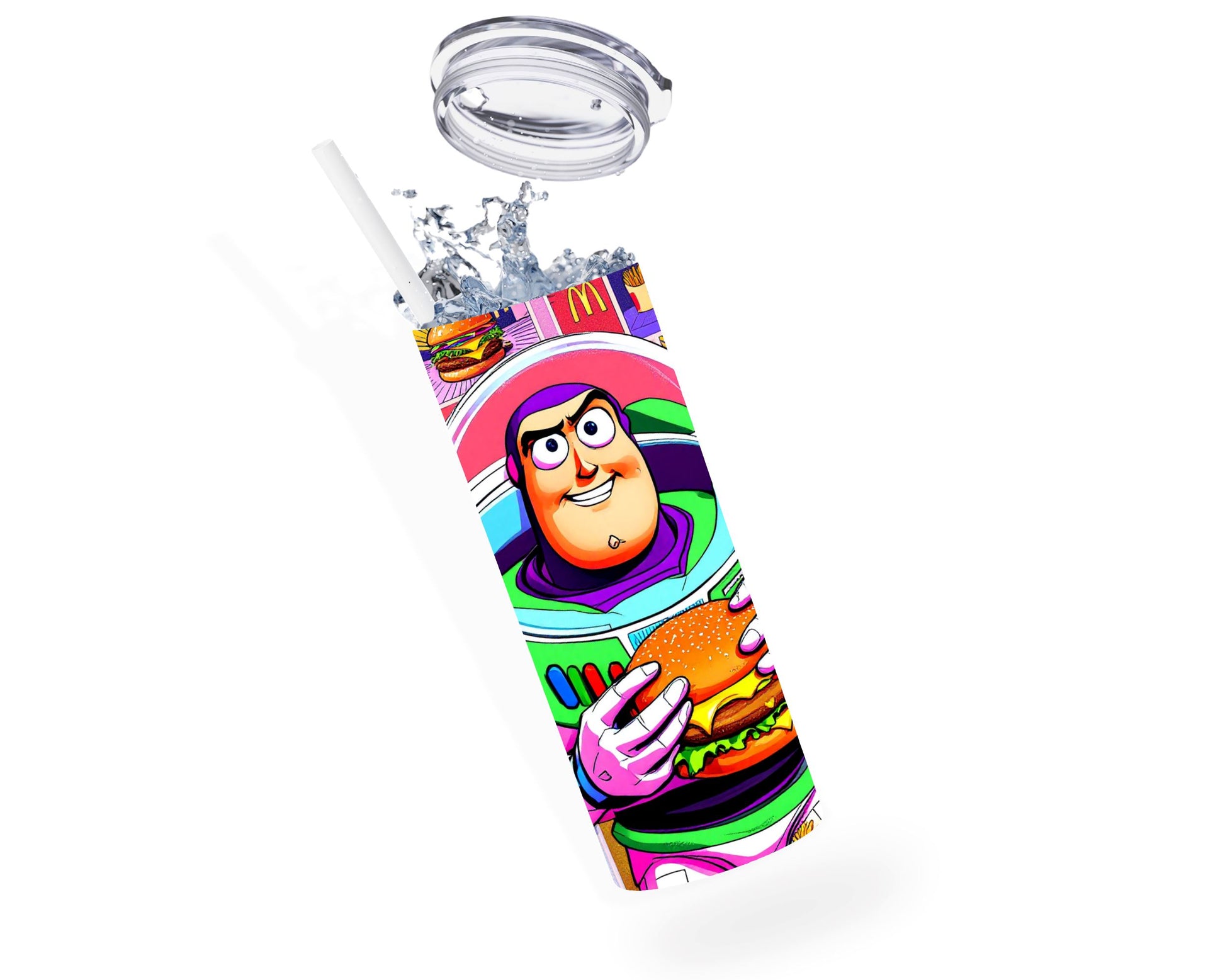 Buzz l'éclair - Thermos en acier inoxydable 600ml | Fastfood Thermos inoxydable Disney Shop | Anylem Beauty 