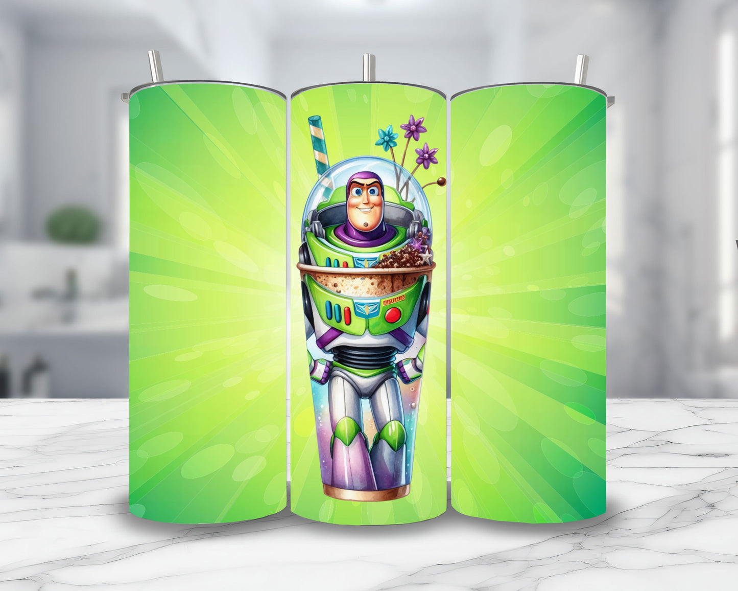 Buzz l’éclair - Thermos en acier inoxydable 600ml | Milkshake Thermos inoxydable Disney Shop | Anylem Beauty 