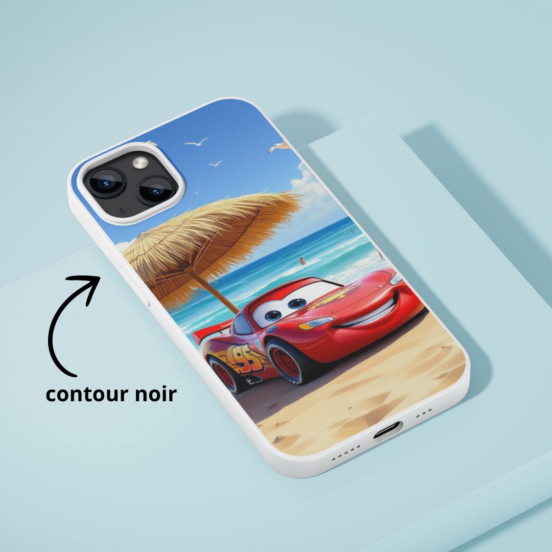 Cars - Personnalisation | Plage Personnalisation Disney Shop | Anylem Beauty Coque de téléphone 