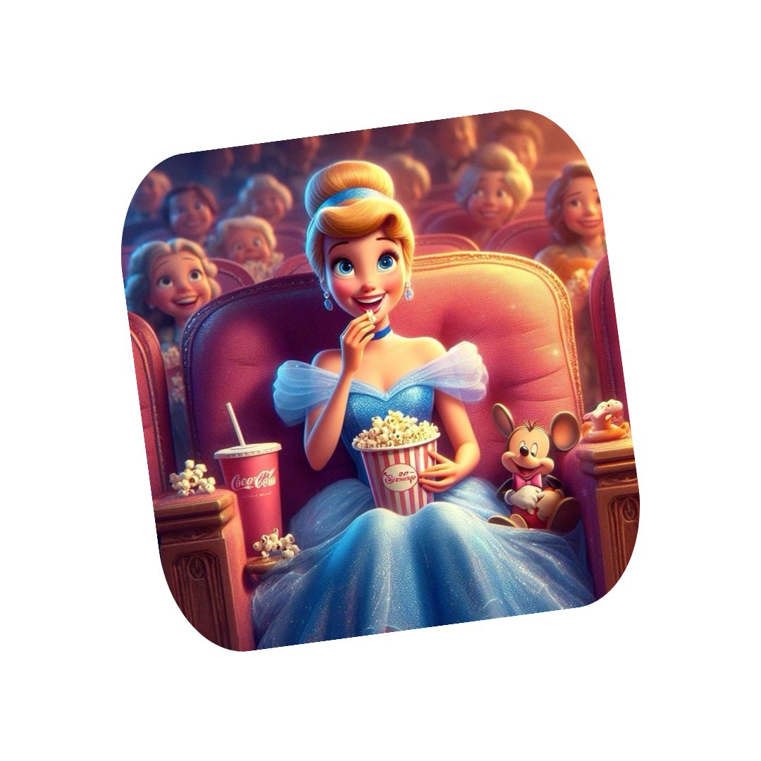 Cendrillon - Dessous de verre | Cinéma Dessous de verres Disney Shop | Anylem Beauty 