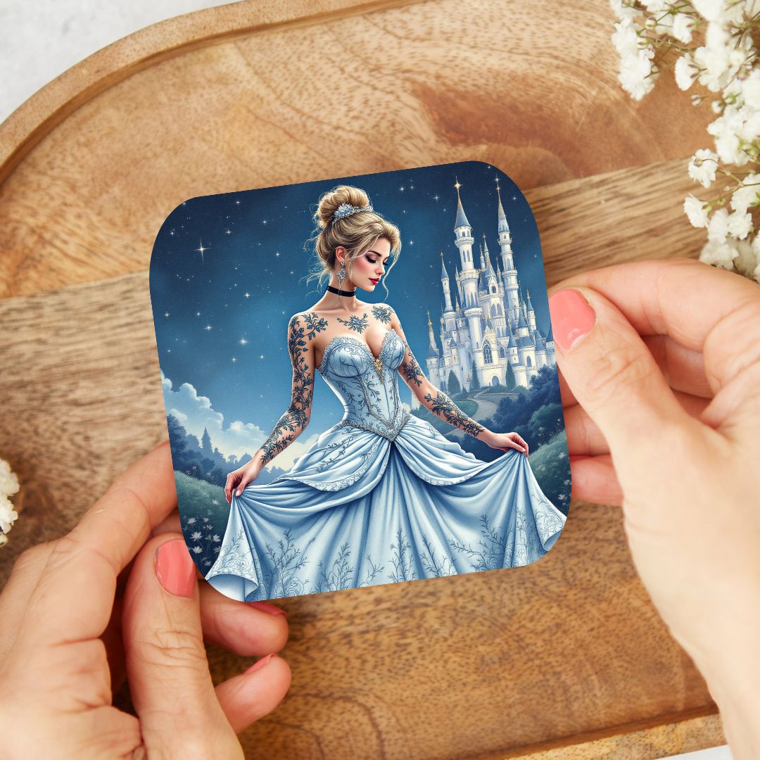 Cendrillon - Dessous de verre | Tatouages Dessous de verres Disney Shop | Anylem Beauty 