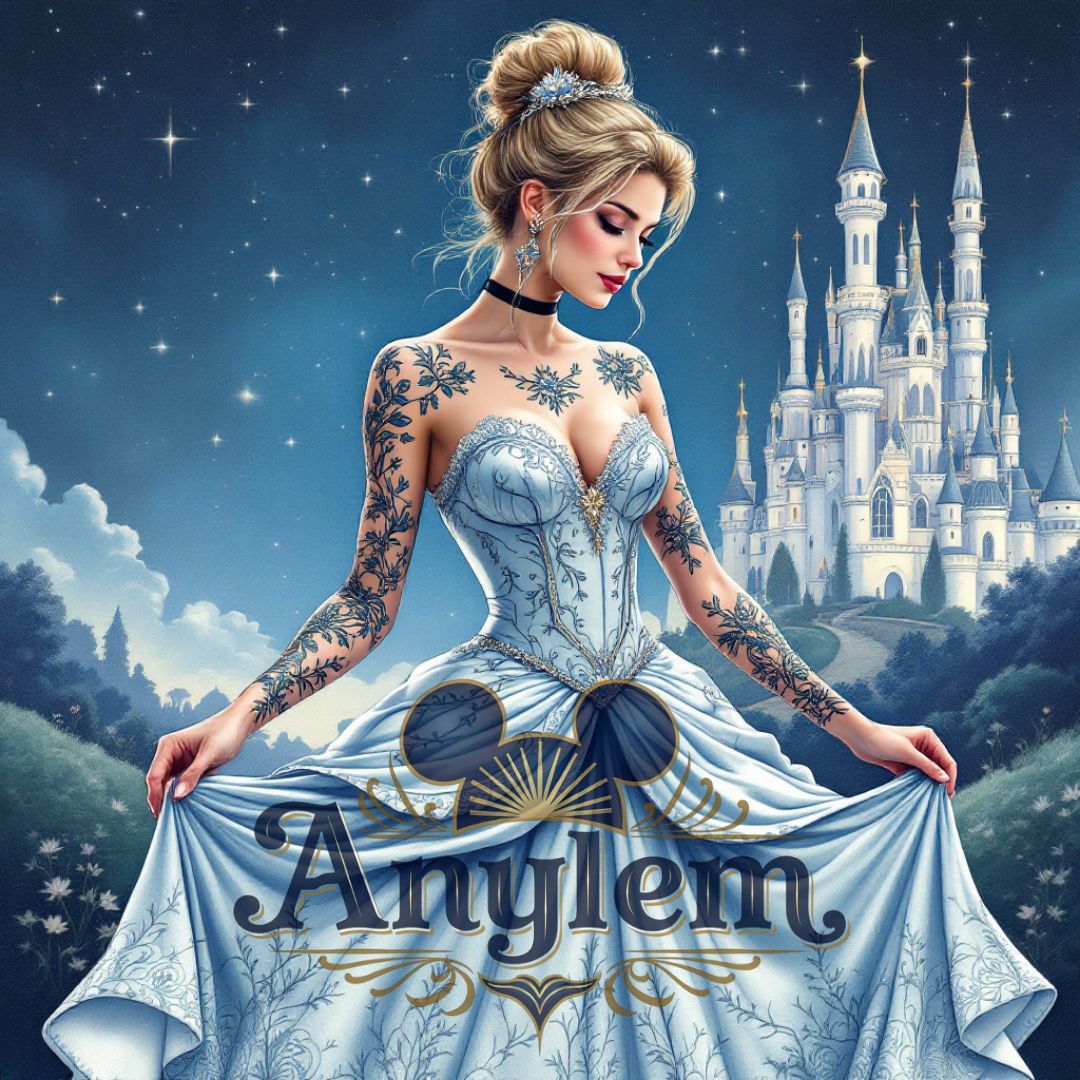 Cendrillon - Personnalisation | Tatouages Personnalisation Disney Shop | Anylem Beauty 