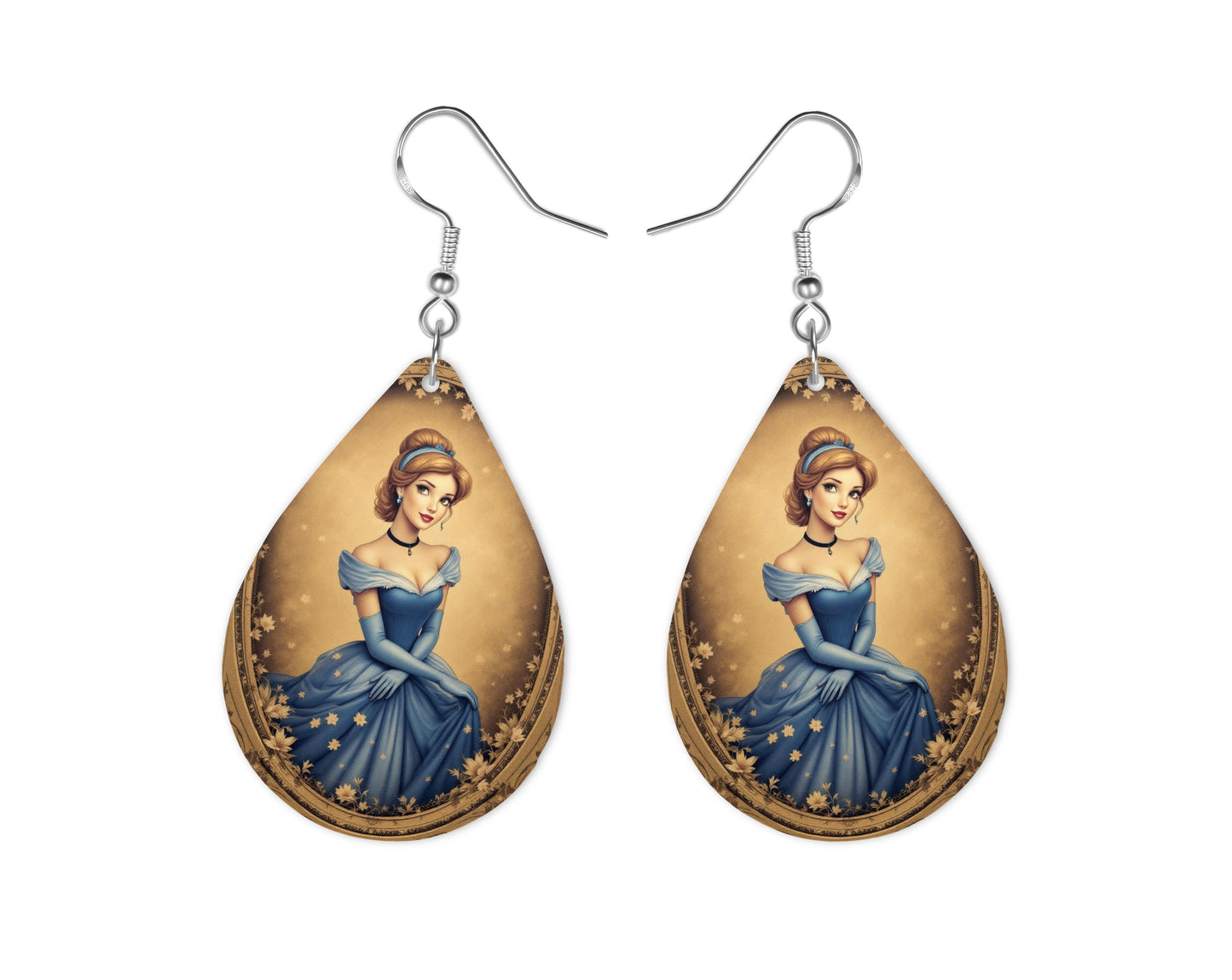 Cendrillon - Personnalisation | Vintage Personnalisation Disney Shop | Anylem Beauty Boucle d’oreilles 