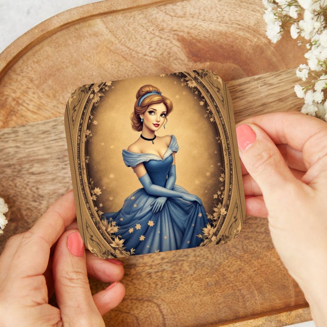 Cendrillon - Personnalisation | Vintage Personnalisation Disney Shop | Anylem Beauty Dessous de verres 
