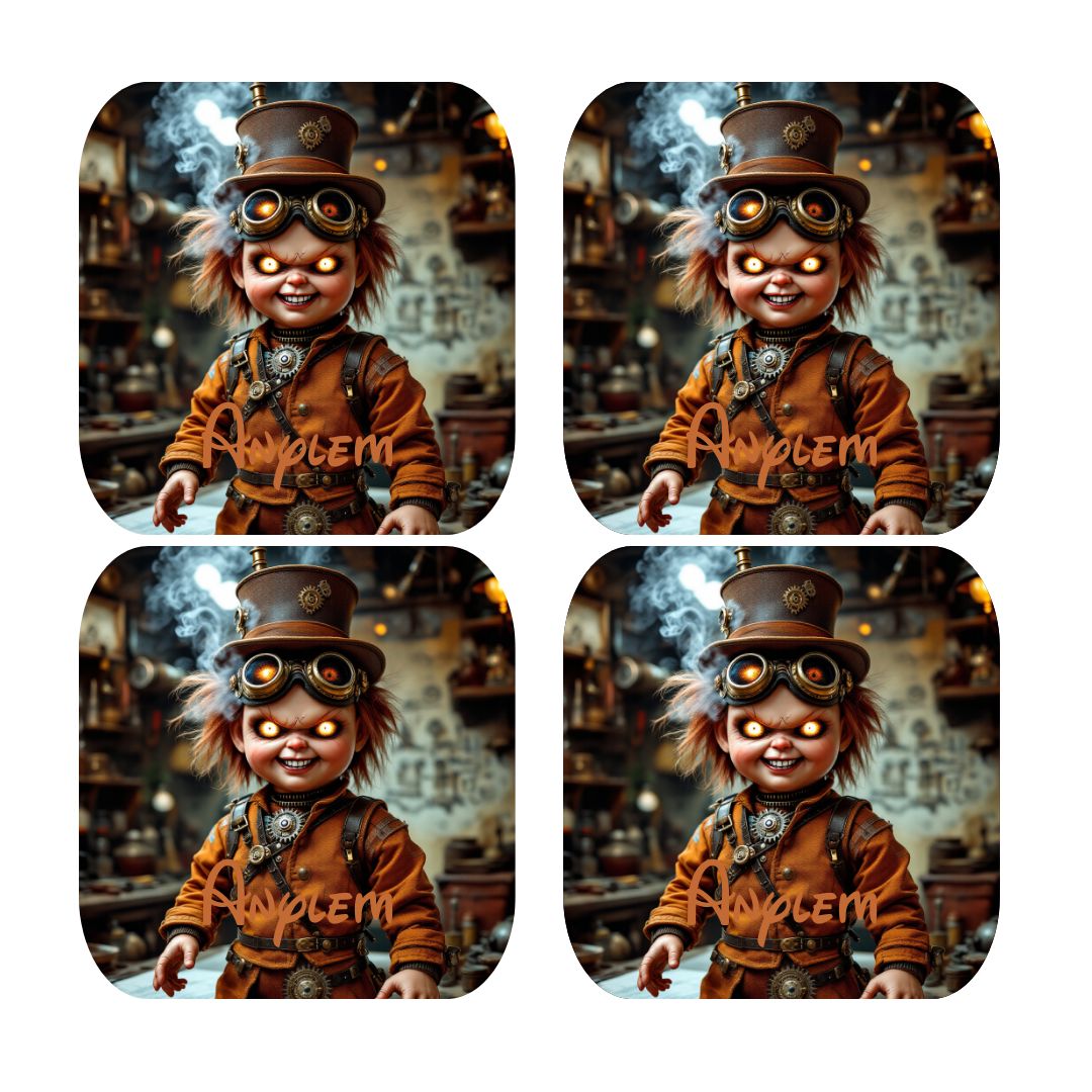 Chucky - Dessous de verre | Steampunk Dessous de verres Disney Shop | Anylem Beauty 