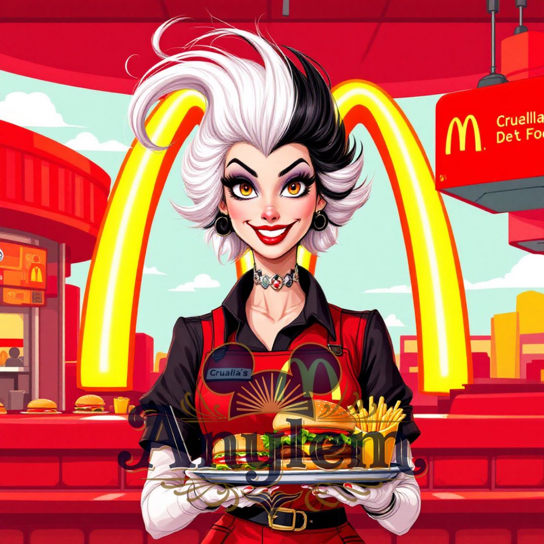 Cruella - Personnalisation | Fast food Personnalisation Disney Shop | Anylem Beauty 