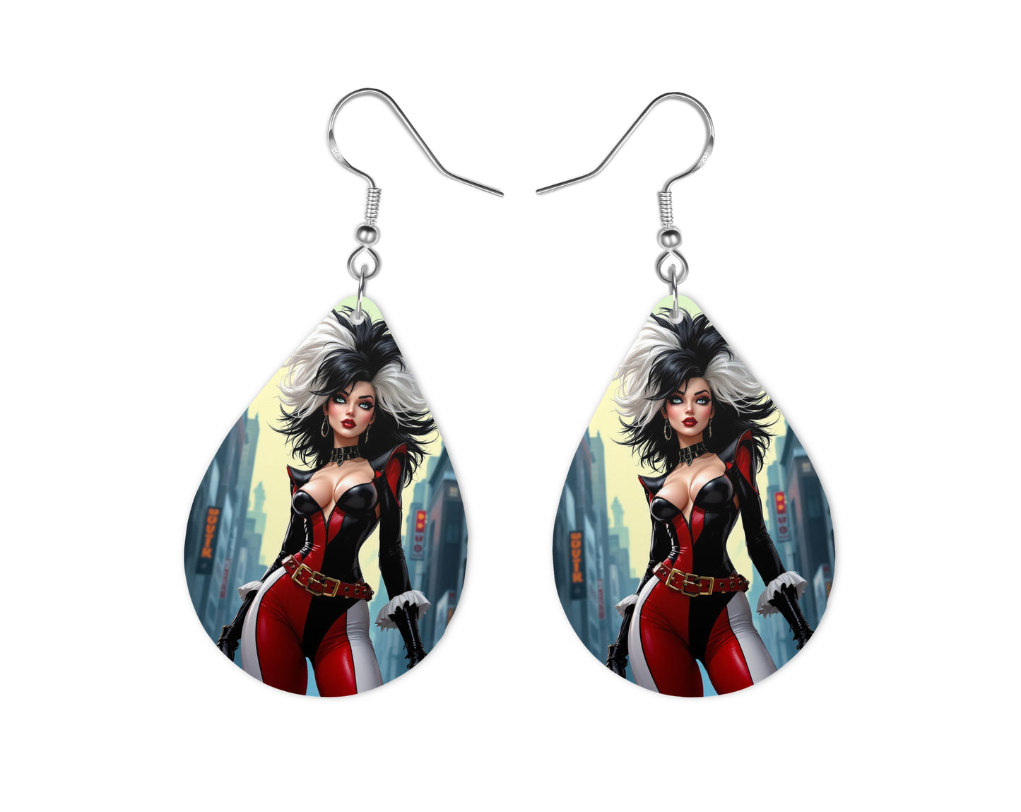 Cruella - Personnalisation | Rockabilly Personnalisation Disney Shop | Anylem Beauty Boucle d’oreilles 