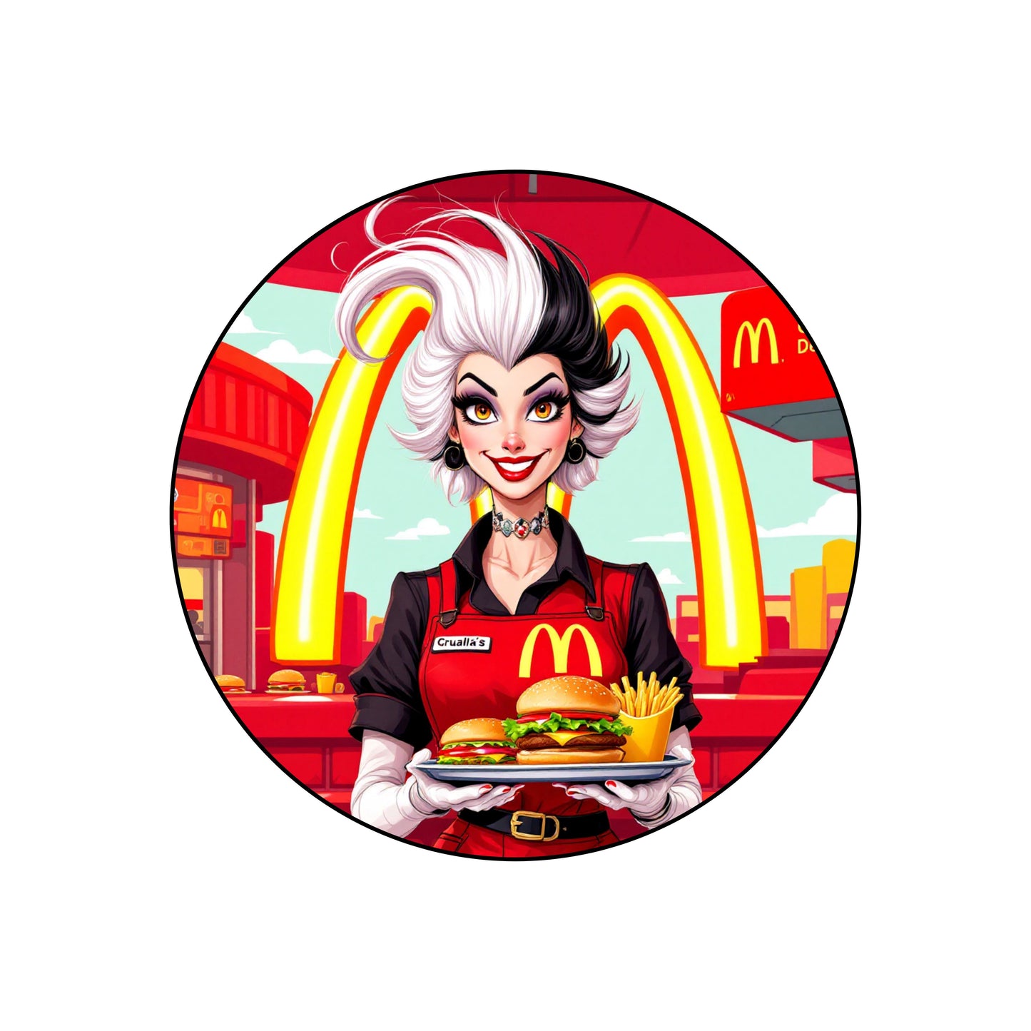 Cruella - Phone Grip | Fastfood Phone Grip Disney Shop | Anylem Beauty 