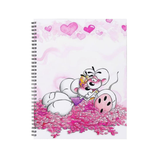 Diddl & Diddlina - Carnet spirale A5 | Love Carnets et bloc-notes Disney Shop | Anylem Beauty 