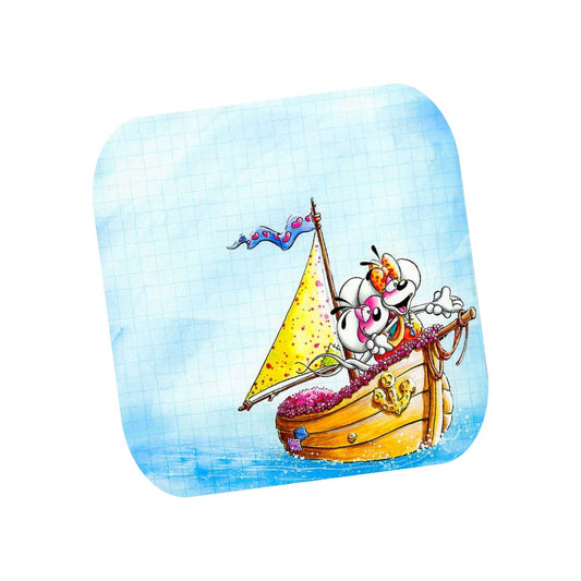 Diddl & Diddlina - Dessous de verre | Bateau Dessous de verres Disney Shop | Anylem Beauty 