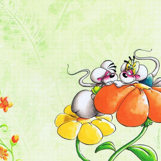 Diddl & Diddlina - Personnalisation | Fleur orangée Personnalisation Disney Shop | Anylem Beauty 