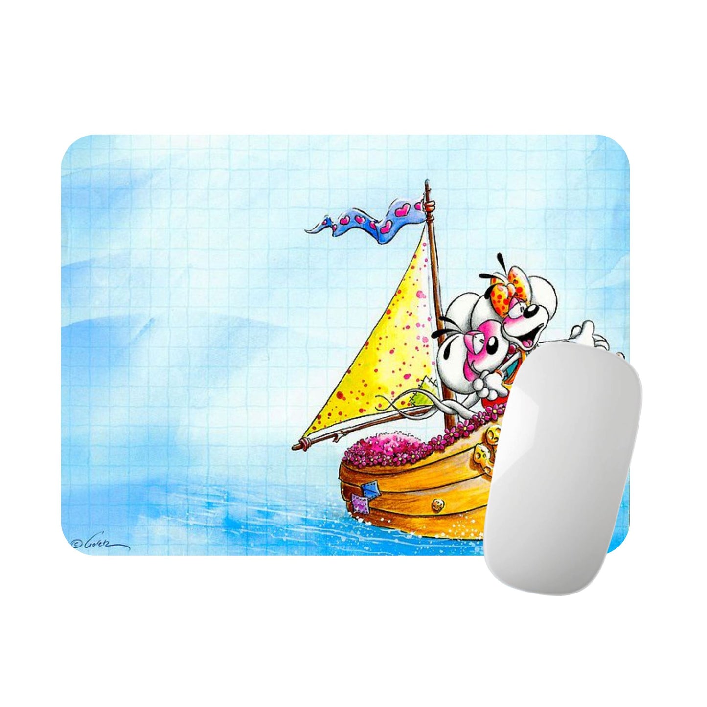 Diddl & Diddlina - Tapis de souris | Bateau Tapis de souris Disney Shop | Anylem Beauty 