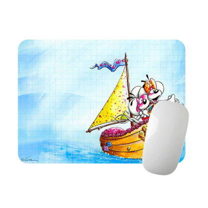 Diddl & Diddlina - Tapis de souris | Bateau Tapis de souris Disney Shop | Anylem Beauty 