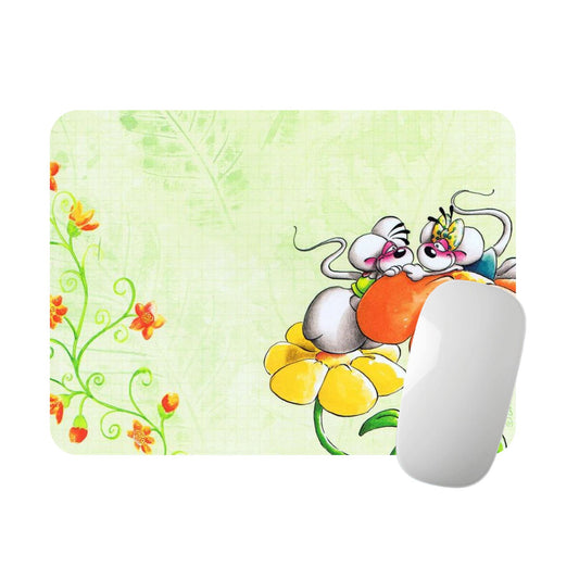 Diddl & Diddlina - Tapis de souris | Fleur Orangée Tapis de souris Disney Shop | Anylem Beauty 