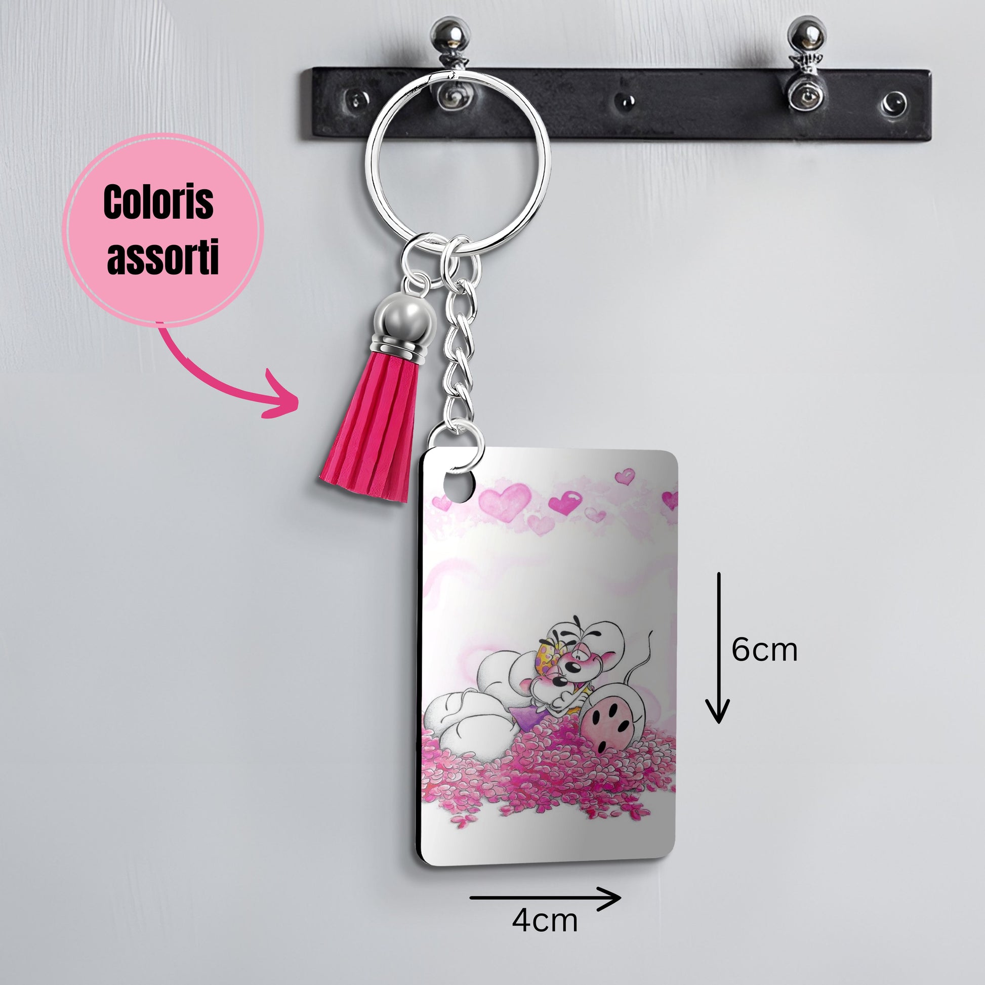 Diddl - Porte Clé avec prénom | Diddlina Love Porte-clés Disney Shop | Anylem Beauty 