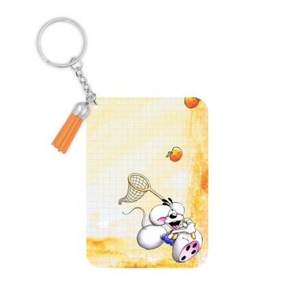 Diddl - Porte Clé avec prénom | Pêche à l'orange Porte-clés Disney Shop | Anylem Beauty 