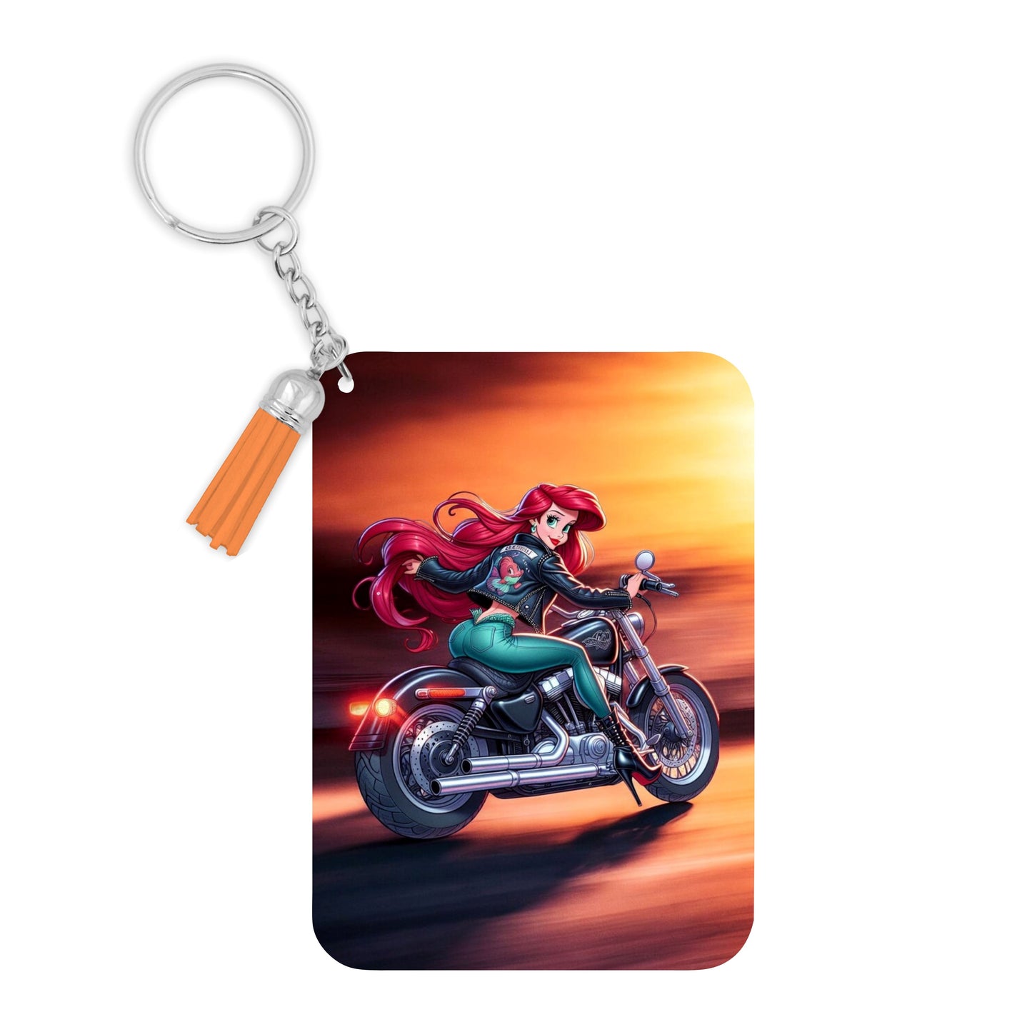 Disney - Porte clé avec prénom "Biker" | Différents modèles Porte-clés Disney Shop | Anylem Beauty Ariel 