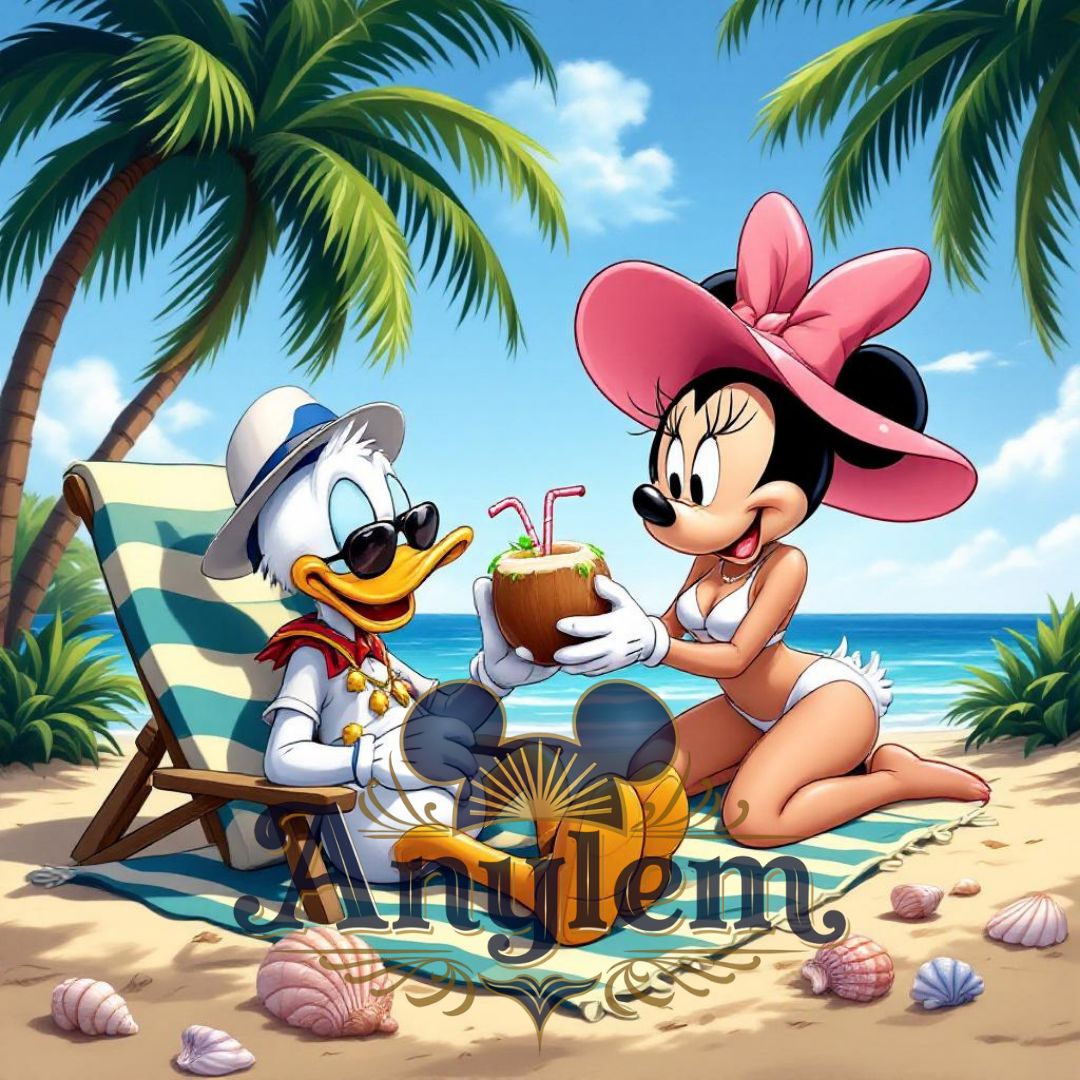 Donald & Minnie - Personnalisation | Plage Personnalisation Disney Shop | Anylem Beauty 