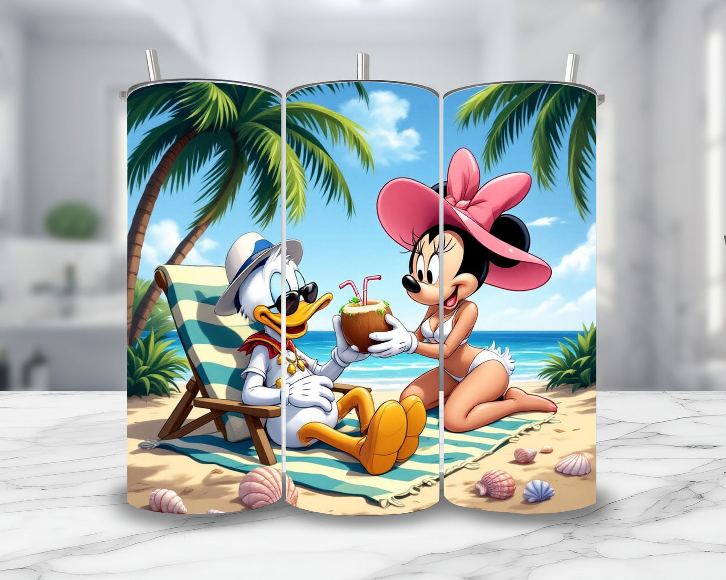Donald & Minnie - Personnalisation | Plage Personnalisation Disney Shop | Anylem Beauty Thermos 570ml 
