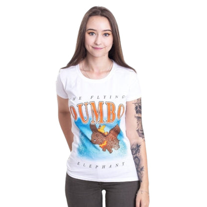 Dumbo - T-Shirt Blanc Vintage FEMME Vêtements Disney 