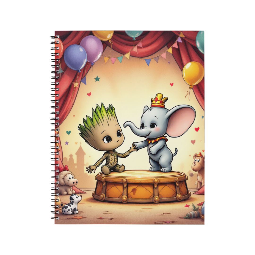 Dumbo x Baby Groot - Carnet spirale A5 Carnets et bloc-notes Disney Shop | Anylem Beauty 