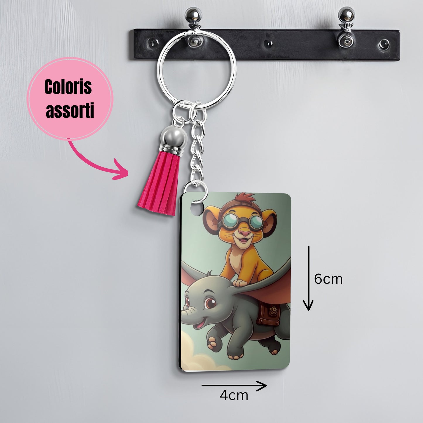 Dumbo x Simba - Porte Clé avec prénom Porte-clés Disney Shop | Anylem Beauty 