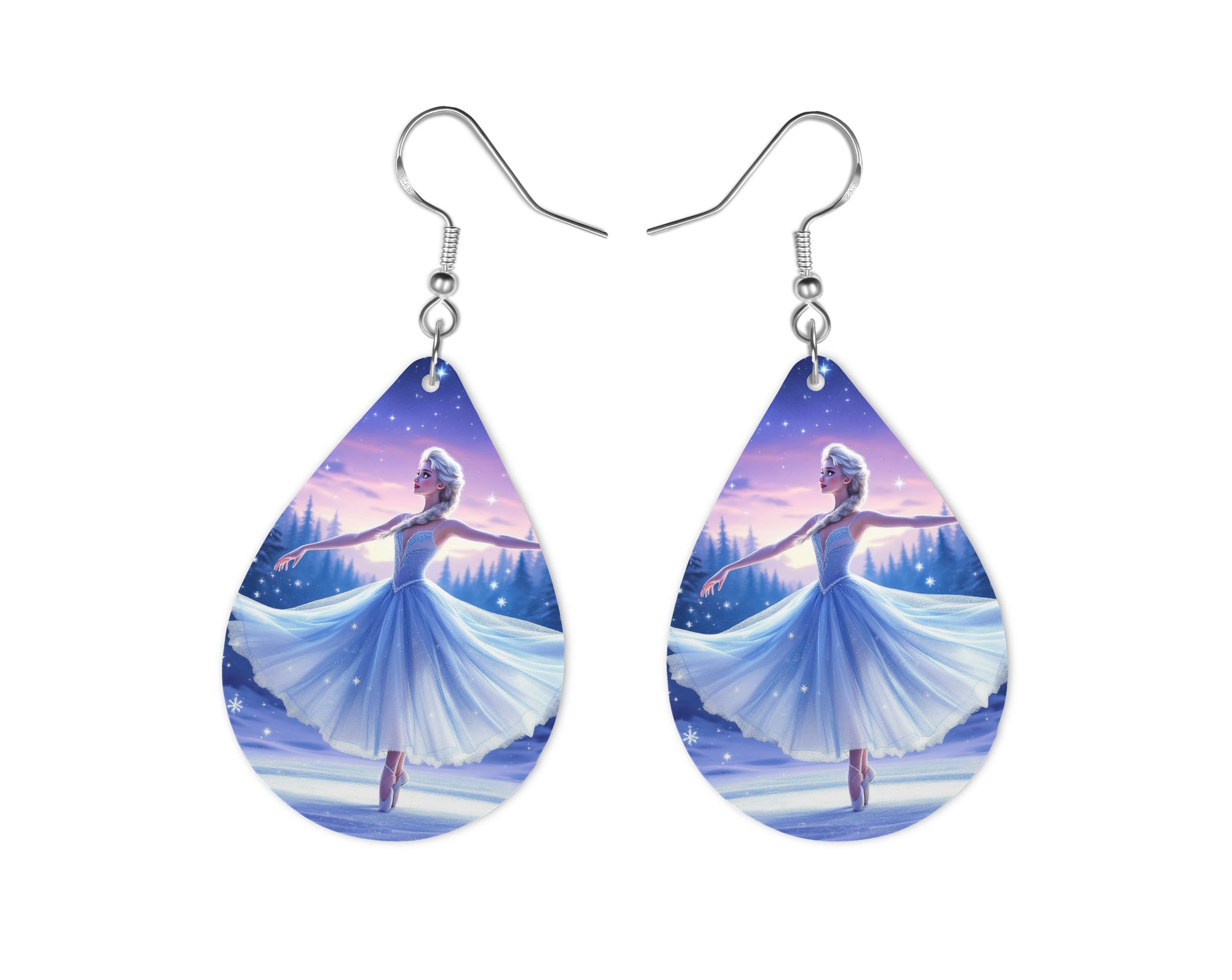Elsa - Personnalisation | Danseuse Personnalisation Disney Shop | Anylem Beauty Boucle d’oreilles 