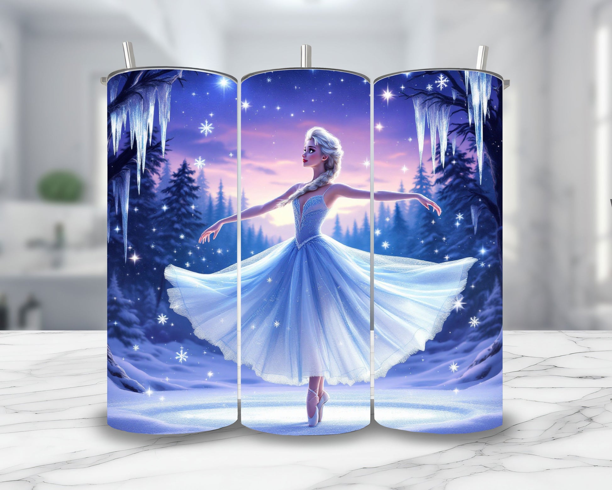 Elsa - Personnalisation | Danseuse Personnalisation Disney Shop | Anylem Beauty Thermos 570ml 