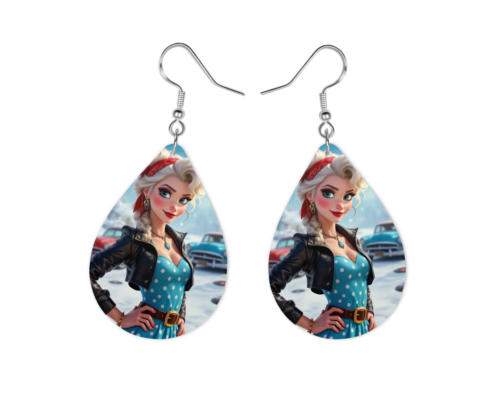 Elsa - Personnalisation | Rockabilly Personnalisation Disney Shop | Anylem Beauty Boucle d’oreilles 